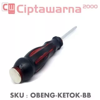 Obeng ketok min plus bolak balik tembus / obeng karet pukul