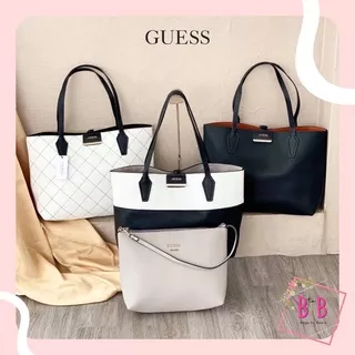 Tas Bahu Wanita Guess Import Reversible Tote Bag Fashion GB082