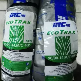 Paket ban tubeless IRC Ecotraxx 80/90-14 & 90/90-14 for Vario CBS/ISS/F1/125/150/Beat pop/F1/ESP