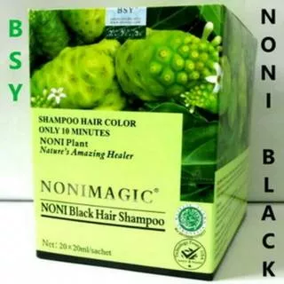 BSY NONI MAGIC BLACK HAIR SHAMPO HALAL ORIGINAL BPOM - BSY NONI MAGIC