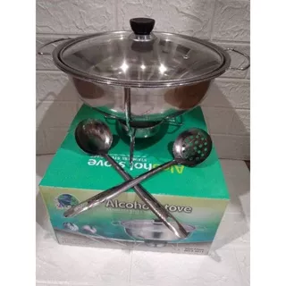 Warmer stove - Baskom Tempat Sayur Soup Prasmanan Saji Stainless