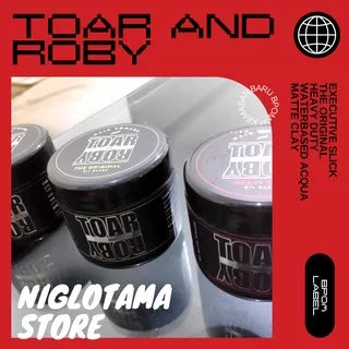 Pomade Toar And Roby Toar & Roby BPOM TNR The Executive Slick Original Heavy Duty Natural Waterbased Clay