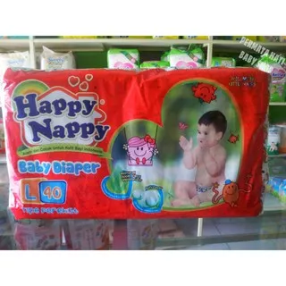 HAPPY NAPPY DIAPER L40 (TYPE PEREKAT) | PERMATA HATI BABY SHOP