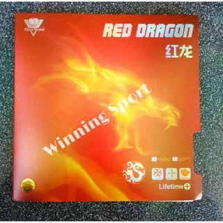 Three Sword Red Dragon Red Sponge High Energy Tension - Karet Tenis Meja