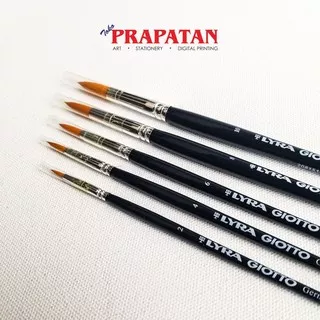 Kuas Lukis Lyra Taklon Round Brush set 5 pcs