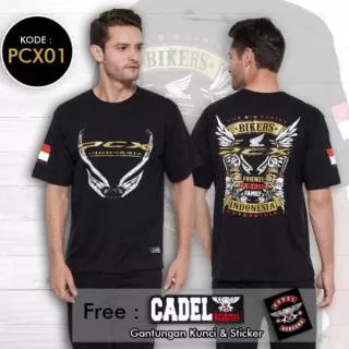 `kaos honda pcx 01 baju motor bikers T-shirt original distro club riders fashion touring club