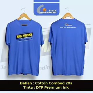 Kaos Nusa Mandiri [PREMIUM] / Kaos Kampus/Kaos Komunitas/Kaos Event