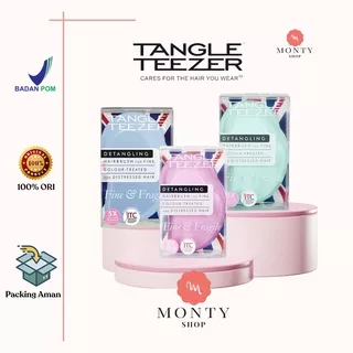 Tangle Teezer Fine & Fragile Fine and Fragile Detangling Hairbrush Pink | Mint & Lilac | Peachy Sky | Powder Blue Blush Sisir Rambut Rontok