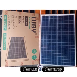 solar panel papan solar panel surya solar cell 100w Luby