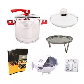 ISA Ruby 7 Liter l Panci Presto Pressure Cooker 3 Lapis Stainless Steel Murah