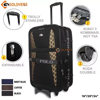 Koper polo twin / gear bahan kain kanvas termurah ukuran 24inch Koper Travel bags - Goldiesbags