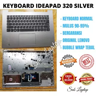 Keyboard Lenovo Ideapad 320 -14ISK 320 -14IKB 320-14AST Ideapad 330 Silver Normal Frame Mulus