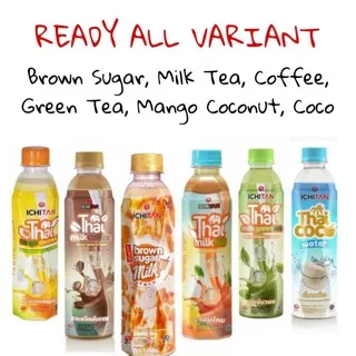 Ichitan Thai Milk Tea 310ml rasa thai coconut, brown sugar, coffee, milk tea, green tea, mango