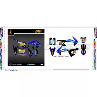 CUSTOM DECAL STICKER SEMUA MOTOR MINI MOTO/TRAIL DESAIN BEBAS SUKA-SUKA (DEKAL STIKER FULLBODY) CR 85, KX 65, KX 85 LAMA/NEW, KTM 65/85 LAMA/SX, LENKA MT 2/MT 3, RM 85, RXF 50/150, VIAR CROS X 50/100