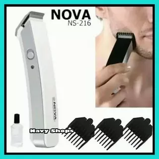 Cukur Rambut Tanpa Kabel Nova - Alat Cukur Jenggot Cas - Alat Cukur Portable