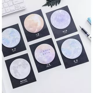 SN711  Notes Sticky Notes Galaxy Universe Sea Moon Planet