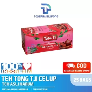 Teh Tong Tji Celup Harum Teh Asli Original Tea 50 gr 25 Bags Non Amplop Toserba Billpong