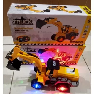 MAINAN TRUK BEKO EXCAVATOR TRUCK KONSTRUKSI BESAR 35 CM