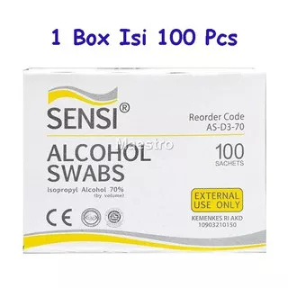 Sensi Alcohol Swab Tisu Alkohol Swabs Pads Tissue Sensi