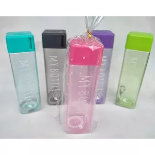 My Bottle Kotak Botol Minum Model Baru Persegi my bottle Transparan Infuser water