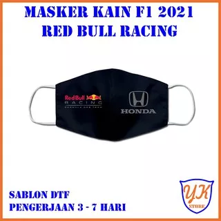 Masker Kain Formula 1 / F1 Red Bull Racing