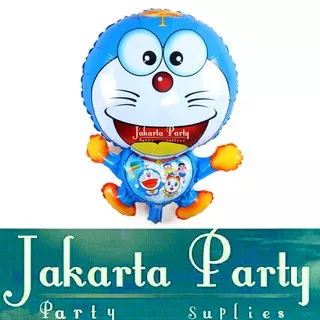 Balon Foil Karakter Doraemon biru muda / Balon Foil Doraemon