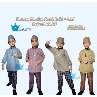 Koko Anak Baju Koko Anak laki laki Baju Muslim Anak Laki-laki baju setelan anak laki laki baju lebaran 2022//koko ilnaf