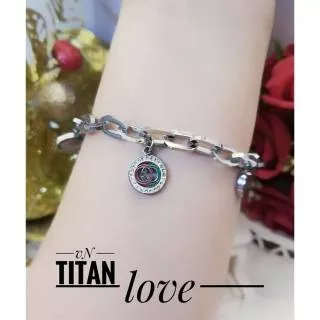 Gelang titanium silver