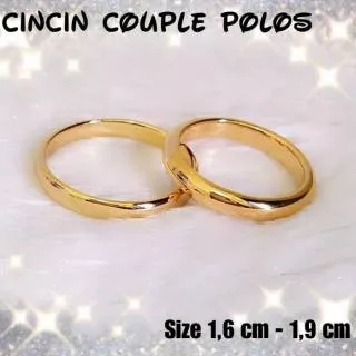 Xuping/perhiasan lapis emas cincin dewasa couple polos