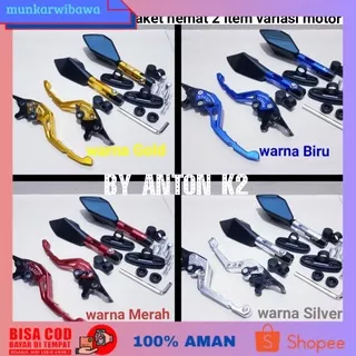 (BISA COD) HANDLE REM BRAKE P2 AKSESORIS VARIASI MOTOR NMAX/N MAX NEW/SATRIA FU - Silver, Satria fu 150