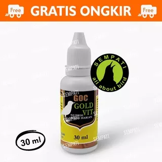 GOLD VIT GOC VITAMIN BURUNG MENINGKATKAN STAMINA NAFSU MAKAN METABOLISME 30 ML