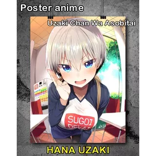 Poster Anime Uzaki Hana uzaki chan wants to hang out full colour hd