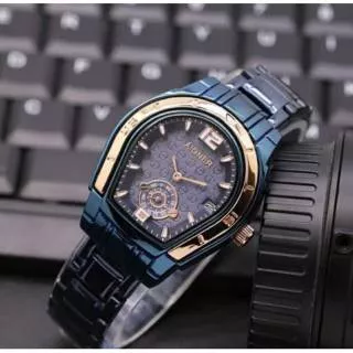 ?READY [Terlaris] JAM TANGAN WANITA AIGNER chrono detik tanggal aktif oval best seller rantai steel