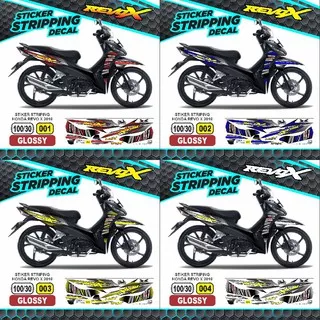 Sticker Striping Honda REVO X FI 2019 Variasi AR 01 Glossy semua ready cod