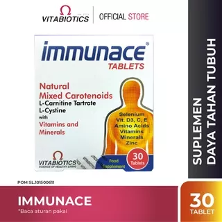 Vitabiotics Immunace Multivitamin Vitamin C A E Immune Supplement/ Suplemen Daya Tahan Tubuh/ Imunos