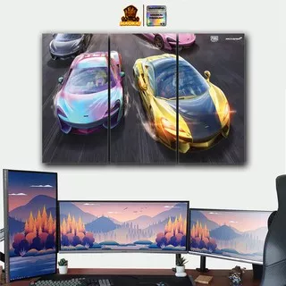 MAOKAI 1 SET Pajangan Hiasan dinding PUBG MOBIL MC LAREN Poster Kayu Wall Decor