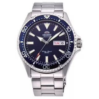 Orient Mako III Kamasu RA-AA0002L19B Automatic Divers Blue Dial - Jam Tangan Pria