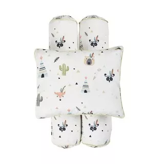 jual set bantal guling baby isi dacron , set bantal peyang guling baby , isi dacron murni