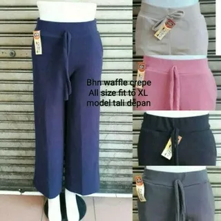 KULOT CREPE POLOS MURAH/ KULOT BASIC /CELANA WANITA /KULOT CREPE TALI