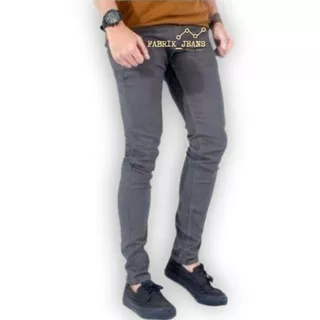 Celana Jeans Pria CHEAP MONDAY SKINNY ABU/Celana PENCIL Cowok GREY 28-38