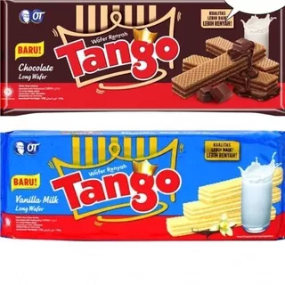 Tango Long Wafer Chocolate & Vanilla 130gr - Wafer Tango Cokelat - Vanilla - Kemasan 130gr