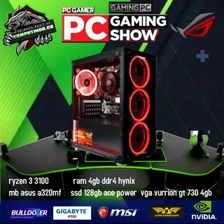 PC Gaming Fullset AMD RYZEN 3 RAM DDR4 4GB vga vurrion gt 730 4gb LED 19 Siap Pakai Jakata pc gaming fullset cpu gaming komputer  pc editing video  pc gaming fullset murah  ssd  ryzen 5 3600  pc gaming ryzen 5 ryzen