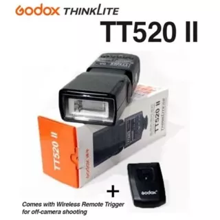 Godox TT520 II FREE Wireless Trigger Universal Speedlite Flash TT 520II TT 520