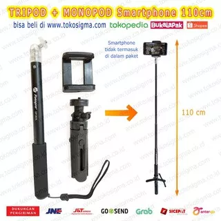 MINI TRIPOD + TONGSIS MONOPOD HOLDER HP FOTOPRO CAMERA QP-903L 110CM