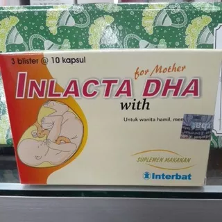 Inlacta DHA Ibu Hamil Inlacta DHA For Mother Inlacta For Mother Inlacta Isi 30 Vitamin Untuk ibu Hamil Dan Menyusui