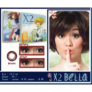 Softlens X2 Bella - Baby Eyes Brown - Softlen Exoticon Coklat