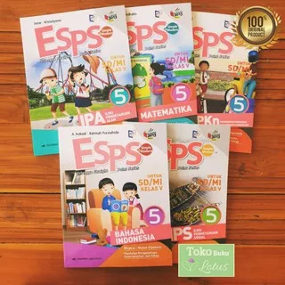 Seri Buku ESPS SD Kelas 5 - Indonesia IPA IPS MTK PPKN / K2013 Revisi / Erlangga