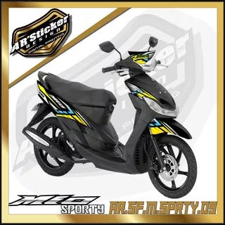 MIO STICKER STRIPING MIO SPORTY SMILE - STIKER MOTOR YAMAHA MIO SPORTY SMILE LIST VARIASI HOLOGRAM AR 09