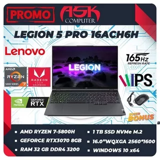 LENOVO LEGION 5 PRO 16 Ryzen 7-5800H 32GB 1TBssd RTX3070 8GB 16.0QHD IPS 165Hz W11