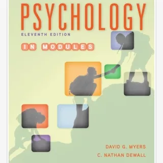 Buku - Psychology in Modules, 11th ed. David G. Myers, C. Nathan DeWall